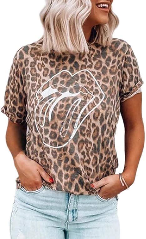 leopard print tee|Amazon.com: Leopard Tee Shirt.